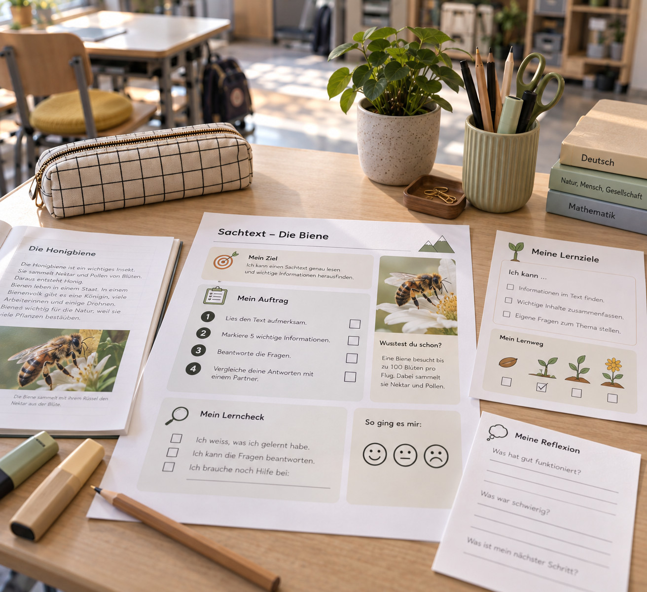 BeLEARN, Clearly structured learning materials