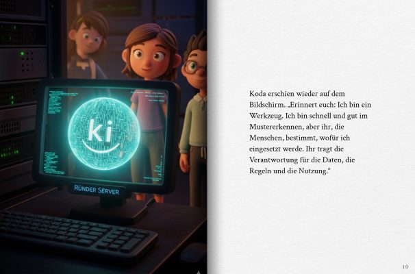 Digitalisierung Bildung; KI Bildung, Digitale Bildung, Kompetenzzentrum; KI; Bildungsforschung, Schule, Wie lassen sich kreative Bilderbücher mit KI für den Unterricht nutzen?