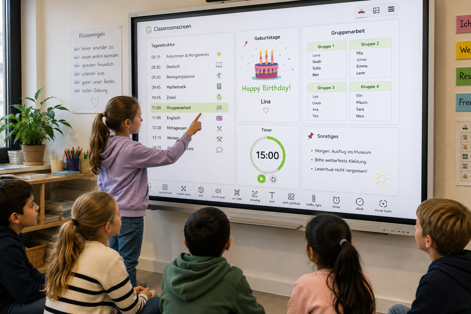 Digitalisierung Bildung; KI Bildung, Digitale Bildung, Kompetenzzentrum; KI; Bildungsforschung, Schule, Classroomscreen