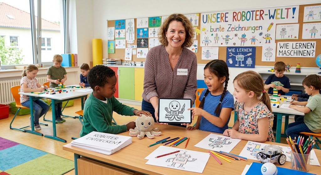 Digitalisierung Bildung; KI Bildung, Digitale Bildung, Kompetenzzentrum; KI; Bildungsforschung, Schule, Klassenmaskottchen zum Leben erwecken