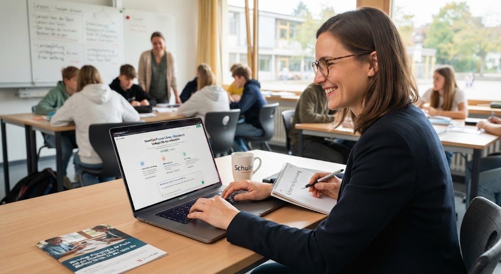 Digitalisierung Bildung; KI Bildung, Digitale Bildung, Kompetenzzentrum; KI; Bildungsforschung, Schule, Smartfeld Prompt Library für Lehrpersonen